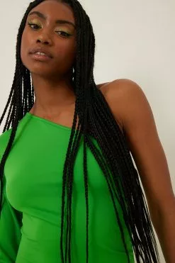 NA-KD Party One Sleeve Gathered Dress -Party Dresses Sales na kd one sleeve gathered dress 1017 001704 0010 1246