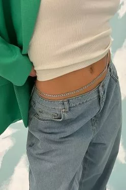 NA-KD Accessories Wide Chain Belly Chain -Party Dresses Sales nakd 1015 004344 0014 2