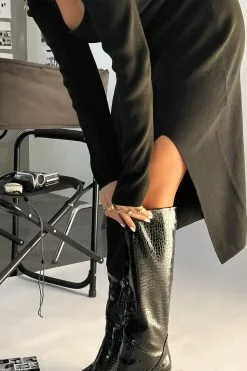 Taylor Lashae X NA-KD Slit Detailed Sweetheart Dress -Party Dresses Sales nakd 1731 000033 000212