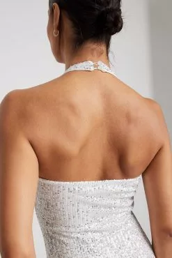 NA-KD Party Asymmetric Sleeveless Sequin Midi Dress -Party Dresses Sales nakd asymmetric sleeveless sequin midi dress 1017 001880 0014 0860 1