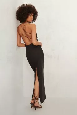 NA-KD Party Back Detailed Maxi Dress -Party Dresses Sales nakd back detailed maxi dress 1017 001435 0002 9 1 1