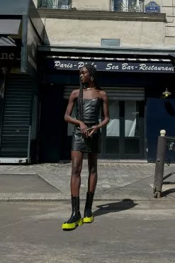 NA-KD Party Bandeau PU Corset Dress -Party Dresses Sales nakd bandeau pu corset dress 1736 000310 0002 edit01 1