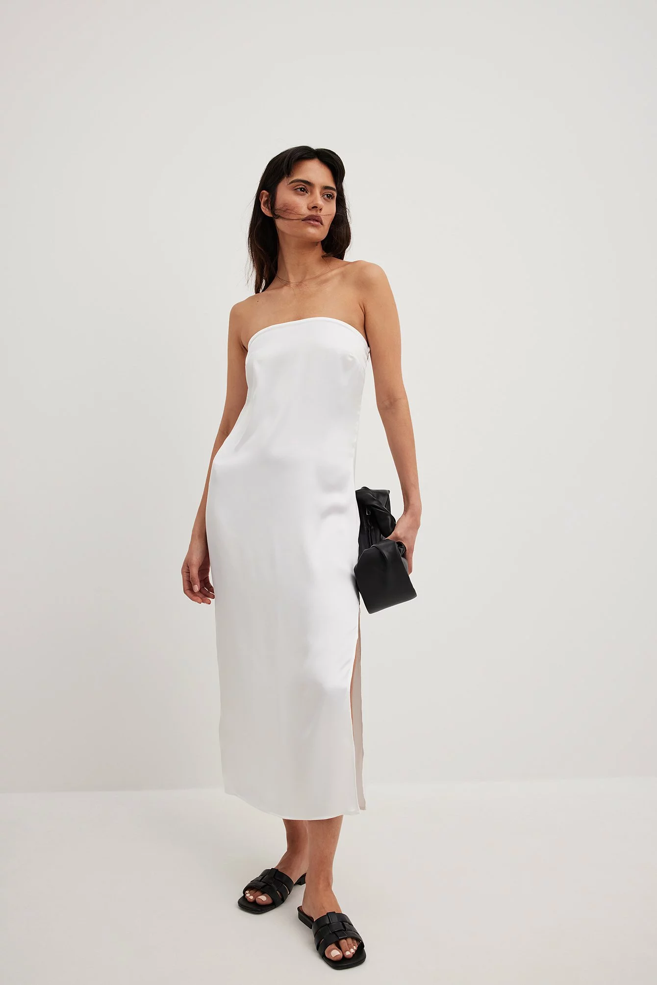 Chloé Schuterman X NA-KD Bandeau Satin Dress 9 Chloé Schuterman X NA-KD Bandeau Satin Dress - Image 9