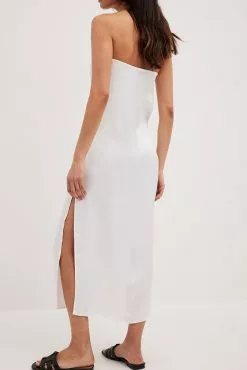 Chloé Schuterman X NA-KD Bandeau Satin Dress -Party Dresses Sales nakd bandeau satin dress 1804 000012 0001 10490 copy 1