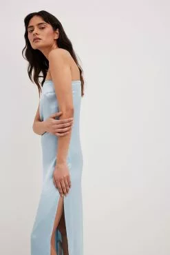 Chloé Schuterman X NA-KD Bandeau Satin Dress -Party Dresses Sales nakd bandeau satin dress 1804 000012 0047 10653 1