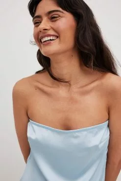 Chloé Schuterman X NA-KD Bandeau Satin Dress -Party Dresses Sales nakd bandeau satin dress 1804 000012 0047 10659 1