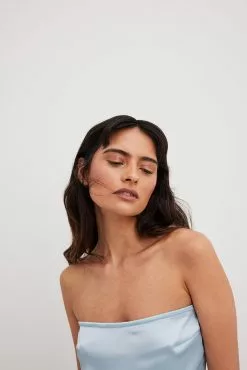 Chloé Schuterman X NA-KD Bandeau Satin Dress -Party Dresses Sales nakd bandeau satin dress 1804 000012 0047 10661 1