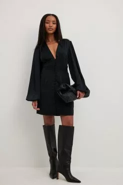 NA-KD Party Button Front Detail Mini Dress -Party Dresses Sales nakd button front detail mini dress 1017 002214 0002 7776 01c 1