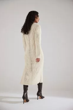 Rianne Meijer X Na-kd Cable Knit Midi Dress -Party Dresses Sales nakd cable knit midi dress 1711 000109 4070 59589 1