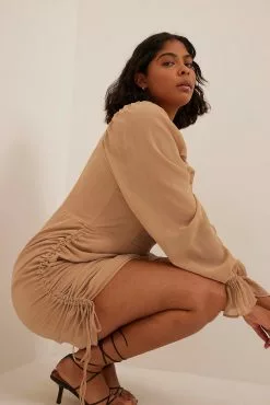 NA-KD Party Chiffon Drawstring Mini Dress -Party Dresses Sales nakd chiffon drawstring mini dress 1017 001723 0005 3941 1