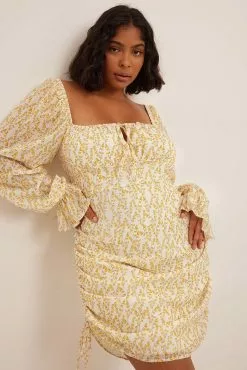 NA-KD Party Chiffon Drawstring Mini Dress -Party Dresses Sales nakd chiffon drawstring mini dress 1017 001723 7788 01c