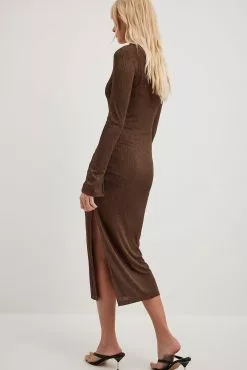 NA-KD Collar Detail Midi Dress -Party Dresses Sales nakd collar detail midi dress 1100 007025 0017 30859