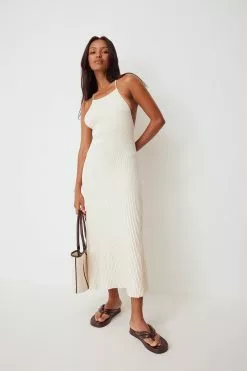 Femmeblk X NA-KD Cross Back Rib Knitted Dress -Party Dresses Sales nakd cross back rib knitted dress 1770 000007 0342 01c 1