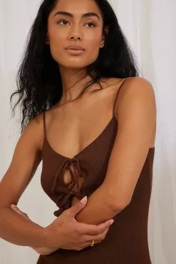 Belen Hostalet X NA-KD Cut Out Detail Knitted Midi Dress -Party Dresses Sales nakd cut out detail knitted midi dress 1767 000038 0017 02