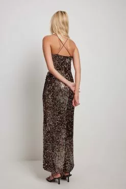 NA-KD Party Cut Out Detail Maxi Sequin Dress -Party Dresses Sales nakd cut out detail maxi sequin dress 1017 001932 0017 0614