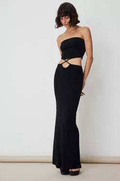 Ella Karberg X NA-KD Cut Out Detail Bandeau Jersey Dress