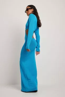 NA-KD Trend Cut Out Knitted Maxi Dress -Party Dresses Sales nakd cut out knitted maxi dress 1018 009194 0003 1667 copy 1