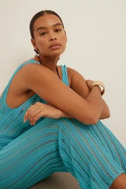 NA-KD Trend Distressed Knitted Maxi Dress -Party Dresses Sales nakd distressed knitted maxi dress 1018 009537 0003 4624