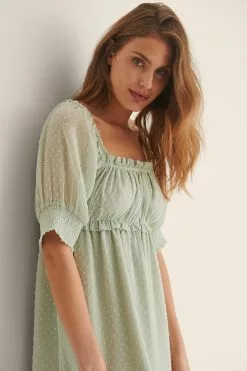 NA-KD Boho Dobby Mini Dress -Party Dresses Sales nakd dobby mini dress 1100 004542 0010 04a 1