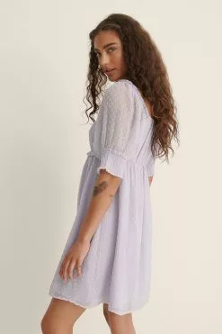 NA-KD Boho Dobby Mini Dress -Party Dresses Sales nakd dobby mini dress 1100 004542 0368 03k