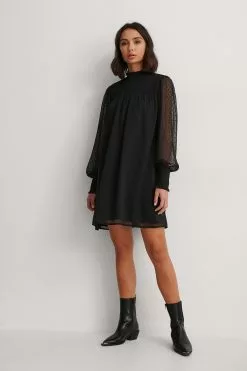 NA-KD Boho Dobby Smocked Dress -Party Dresses Sales nakd dobby smocked dress 1014 000998 0002 01c 1