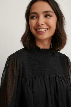 NA-KD Boho Dobby Smocked Dress -Party Dresses Sales nakd dobby smocked dress 1014 000998 0002 04a 1