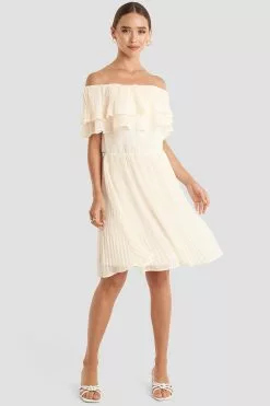 NA-KD Double Tier Off Shoulder Dress -Party Dresses Sales nakd double tier off shoulder dress 1018 003407 0140 03c