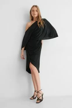 NA-KD Party Drape Asymmetric Dress