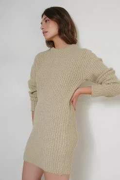 Handpicked X NA-KD Dropped Shoulder Knitted Dress -Party Dresses Sales nakd dropped shoulder knitted dress 1733 000011 1201 04g