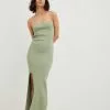 NA-KD Trend Fine Knitted High Slit Tube Dress