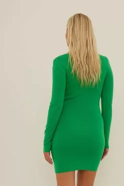 NA-KD Fine Knitted Square Neck Mini Dress -Party Dresses Sales nakd fine knitted square neck mini dress 1100 005969 0010 22642 2