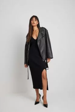 NA-KD Fine Knitted Waist Detail Midi Dress -Party Dresses Sales nakd fine kntted waist detail midi dress 1100 006695 0002 10200 1