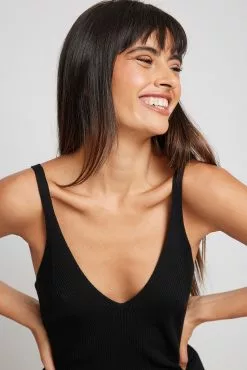 NA-KD Fine Knitted Waist Detail Midi Dress -Party Dresses Sales nakd fine kntted waist detail midi dress 1100 006695 0002 10226