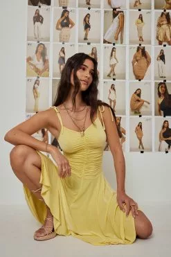 NA-KD Party Frill Detail Asymmetric Mini Dress