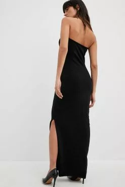 NA-KD Party Glitter Knitted Maxi Tube Dress -Party Dresses Sales nakd glitter knitted maxi tube dress 1100 006912 0002 2428