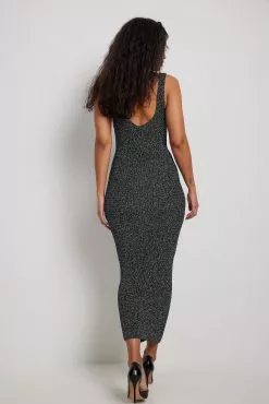 NA-KD Glitter Knitted Midi Dress -Party Dresses Sales nakd glitter knitted midi dress 1100 006844 0002 0798