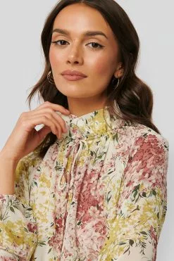 NA-KD Boho High Frill Neck Dress -Party Dresses Sales nakd high frill neck dress 1014 000156 8376 05g