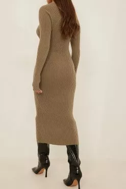 NA-KD Knit Detail Midi Dress -Party Dresses Sales nakd knit detail midi dress 1100 005777 0005 41122