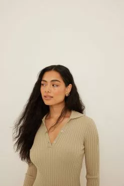 Ida Zeile X NA-KD Knitted Collar Mini Dress -Party Dresses Sales nakd knitted collar mini dress 1750 000000 0301 2845 3