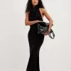 NA-KD Trend Knitted Halterneck Maxi Dress