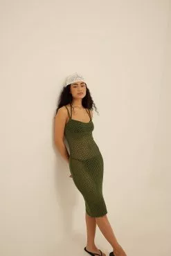 Ella Karberg X NA-KD Knitted Midi Dress -Party Dresses Sales nakd knitted midi dress 1760 000013 0052 01c
