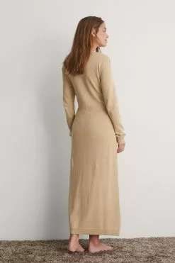 NA-KD Trend Knitted Robe Dress -Party Dresses Sales nakd knitted robe dress 1018 007097 0005 03d