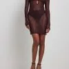 NA-KD Trend Lace Rhinestone Mini Dress