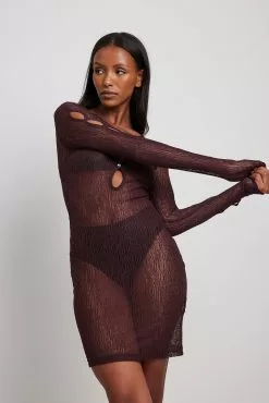 NA-KD Trend Lace Rhinestone Mini Dress -Party Dresses Sales nakd lace rhinestone mini dress 1018 009928 0017 0212 copy