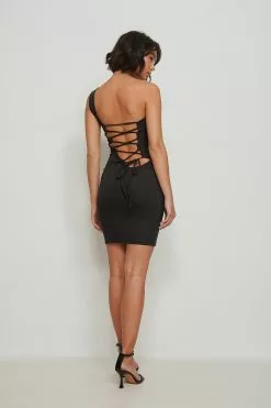 NA-KD Party Lacing Back Dress -Party Dresses Sales nakd lacing back dress 1018 008483 0002 01d