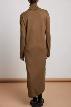 NA-KD Long High Neck Knitted Slit Dress -Party Dresses Sales nakd long high neck knitted sllit dress 1100 005371 0017 0412