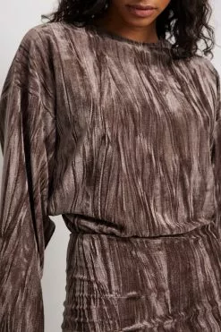 NA-KD Party Loose Velvet Mini Dress -Party Dresses Sales nakd loose velvet mini dress 1017 002018 0017 41647 1