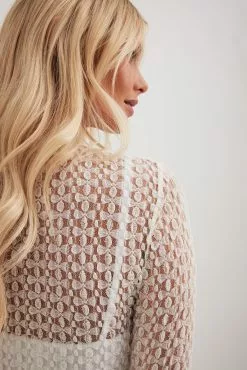 NA-KD Trend Structured Lace Midi Dress -Party Dresses Sales nakd nakd structured lace midi dress 1018 010374 0260 22801