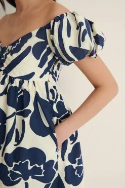 NA-KD Trend Off Shoulder Mini Cotton Dress -Party Dresses Sales nakd off shoulder mini cotton dress 1018 007316 1616 05g