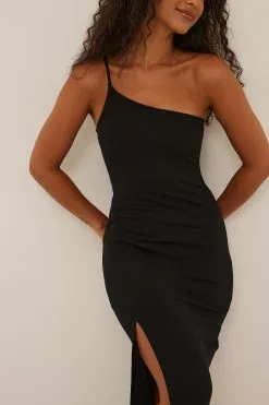 NA-KD Party One Shoulder Long Slit Dress 9 NA-KD Party One Shoulder Long Slit Dress -Party Dresses Sales nakd one shoulder long slit dress 1017 001819 0002 3355